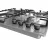 Plita incorporabila cu gaz GORENJE G642ABX, 4 arzatoare, Aprindere electrica, Inox, Negru
