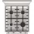 Aragaz combinat GORENJE K5341WJ, 62 l,  4 arzatoare,  Aprindere electrica,  Grill,  Timer,  Curatare сu abur AquaClean,  50 cm,  Alb