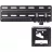 Suport perete Samsung WMN-A50EB, 43", 85", 200x200, 60 kg, Negru