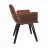 Scaun DP DC-18, Placaj,  Spuma poliuretanica,  Catifea,  Rusty, 61 x 63 x 82