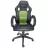 Fotoliu Gaming SPACER SPCH-CHAMP-GRN Black-Green, Metal,  Piele eco,  Textil,  Gazlift,  120 kg