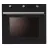 Cuptor electric incorporabil ZASS 600 M GLASS BLACK, 76 l, 6 functii, Grill, Timer, Curatare traditionala, Negru, A+