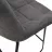 Scaun de bar DP Nicole CFS Hoker LB SORO-95+BLACK LEG Grey, Stofa, Gri