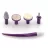 Set pentru manichiura VITEK VT-8254, 4 duze, 2 viteze, Аlb, Violet