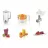 Robot de bucatarie BOSCH MUM54251, 900 W, 3.9 l, 7 viteze, Pentru framantare, Tel, Masina de tocat carne, Alb, Argintiu