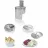 Robot de bucatarie BOSCH MUM54251, 900 W, 3.9 l, 7 viteze, Pentru framantare, Tel, Masina de tocat carne, Alb, Argintiu