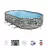 Bazin cu cadru metalic BESTWAY 56719BW Power Steel Oval, 20241 l, 610 x 366 x 122 cm
