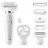 Epilator BRAUN SES9030 3D, 40 pensete, 2 trepte de viteze, 7 duze, Alb