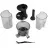 Storcator PANASONIC MJ-L500STQ, Cu un ax melcat, 0.9 l, 1.2 l, 150 W, 2 trepte de viteza, Argintiu, Negru