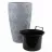 Ghiveci pentru flori Form Plastic Flow Slim D29 cm, H48 cm,V24 l, v5,5 l, sur deschis