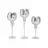 Set de pahare 30 35 40CM ,D13CM ARGINTIU