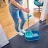 Set mop, galeata LeifHeit CLEAN TWIST SYSTEM MOP ERGO, 109 - 140 cm, Albastru