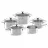 Set cratite Fissler Copenhaga, 5 buc, Inox, 16, 20, 24 cm