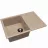 Chiuveta Dr.Gans Tehno 760 Brun-Terra, Granit compozit, Maro, 76 x 51