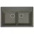 Chiuveta Florentina Lipsi 820, Granit compozit, Negru, 82 x 51