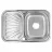 Chiuveta FREDDO SN9030D, Inox, 77 x 48