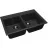 Set chiuveta de bucatarie si baterie Dr.Gans Astra 780 + SanDonna F 9995, Granit compozit, Negru, 78 x 51