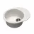 Set chiuveta de bucatarie si baterie Dr.Gans Berta 580 + SanDonna F 7103, Granit compozit, Alb, 58 x 47