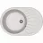 Set chiuveta de bucatarie si baterie Dr.Gans Berta 760 + SanDonna F 7073, Granit compozit, Gri, 76 x 51