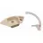 Set chiuveta de bucatarie si baterie Dr.Gans Gabi + SanDonna F 1069, Granit compozit, Bej, 101.5 x 51