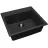 Set chiuveta de bucatarie si baterie Dr.Gans Nica 570 + SanDonna F 9995, Granit compozit, Negru, 57 x 51