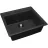 Set chiuveta de bucatarie si baterie Dr.Gans Nika 570 + SanDonna F 1066, Granit compozit, Negru, 57 x 51