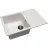 Set chiuveta de bucatarie si baterie Dr.Gans Techno 760 + SanDonna F 7073, Granit compozit, Alb, 76 x 51