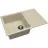Set chiuveta de bucatarie si baterie Dr.Gans Techno 760 + SanDonna F 7073, Granit compozit, bej, 76 x 51