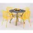 Scaun Villager Scaun de metal ARKO (Galben), Metal, Galben