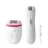 Epilator PHILIPS BRP506/00, 8 pensete, 2 trepte de viteza, Perie de curatat, Penseta, Epilator, Mini epilator, Alb, Roz