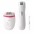 Epilator PHILIPS BRP506/00, 8 pensete, 2 trepte de viteza, Perie de curatat, Penseta, Epilator, Mini epilator, Alb, Roz