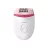 Epilator PHILIPS BRP506/00, 8 pensete, 2 trepte de viteza, Perie de curatat, Penseta, Epilator, Mini epilator, Alb, Roz