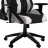 Fotoliu Gaming Genesis Nitro 650, Howlite White, Nylon, Piele, Gazlift, 150 kg, 160-195 cm, Negru, Alb