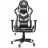 Fotoliu Gaming MARVO CH-106 White-Black, Metal, Piele, Gazlift, 150 kg, Alb, Negru