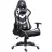 Fotoliu Gaming MARVO CH-106 White-Black, Metal, Piele, Gazlift, 150 kg, Alb, Negru