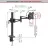 Suport perete BARKAN Monitor Desk mount Barkan E621 Black, 13" -29"', 75x75, 100x100, 6 kg, Negru