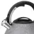 Ceainic cu fluier RESTO 90605, 2.7 l, Inox, Plastic, Negru, Argintiu