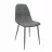 Scaun DP M-01-3 X85 GREY ECO, Metal, Piele artificiala, Gri