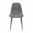 Scaun DP M-01-3 X85 GREY ECO, Metal, Piele artificiala, Gri