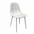 Scaun DP M-01-3 63TP WHITE ECO, Metal, Piele artificiala, Alb