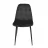 Scaun DP M-01-3 HLR-66 BLACK VELVET, Metal, Catifea, Stofa, Negru