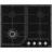 Plita incorporabila cu gaz GORENJE GTW 641 KB, 4 arzatoare, Arzator Wok, Sticla calita, Aprindere electrica, Negru