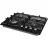 Plita incorporabila cu gaz GORENJE GTW 641 KB, 4 arzatoare, Arzator Wok, Sticla calita, Aprindere electrica, Negru