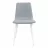 Scaun DP 90P N20 Catifea Grey, Piele eco, Gri, Alb, White legs