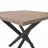 Стол DP Torino 900*900, ЛДСП, Металл, Коричневый, Черный