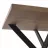 Masa DP TORINO 900*900, PAL melaminat, Metal, Maro, Negru