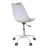 Fotoliu de birou DP F-2002~White, Piele eco, Plastic, Alb, 47 x 42 x 82-92