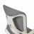 Fotoliu de birou DP F-20141~GREY, Plasa acrilica, Tilt, Gri, 43 x 53 x 60