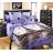 Lenjerie de pat Cottony SLPP Romantica, 2 persoane, Percale, Violet, Maro