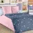 Lenjerie de pat Cottony SLPP Galaxia, Pentru copii, Percale, Albastru, Roz